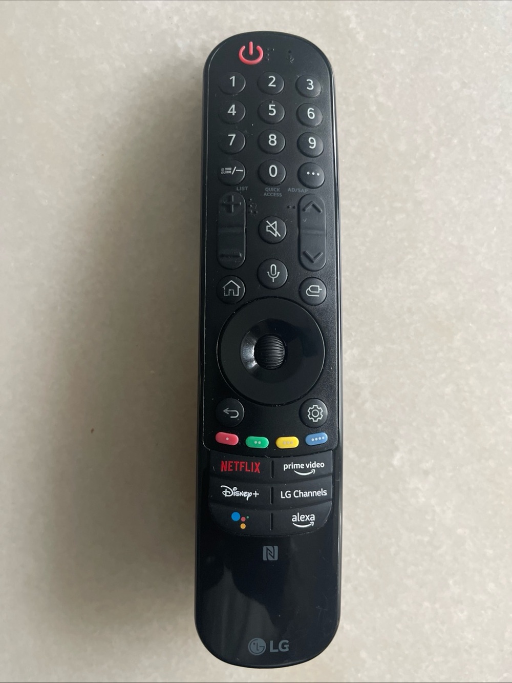 LG Black Streaming Voice Remote with App Shortcuts. MR24GA